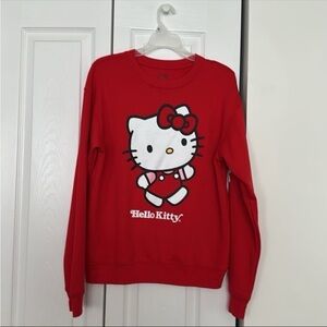 HELLO KITTY SANRIO LICENSED RED GRAPHIC
CREW NECK SWEATSHIRT SIZE SMALL